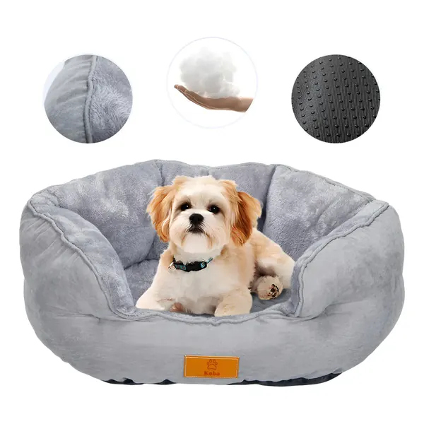 Cama Antiestres Para Perro Gato Con Cojin Reversible 60x53cm Gris en oferta en Mercado Libre Chile