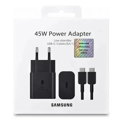 Cargador Original Ultra Fast 45w Para Samsung USB-C en oferta en Mercado Libre Chile